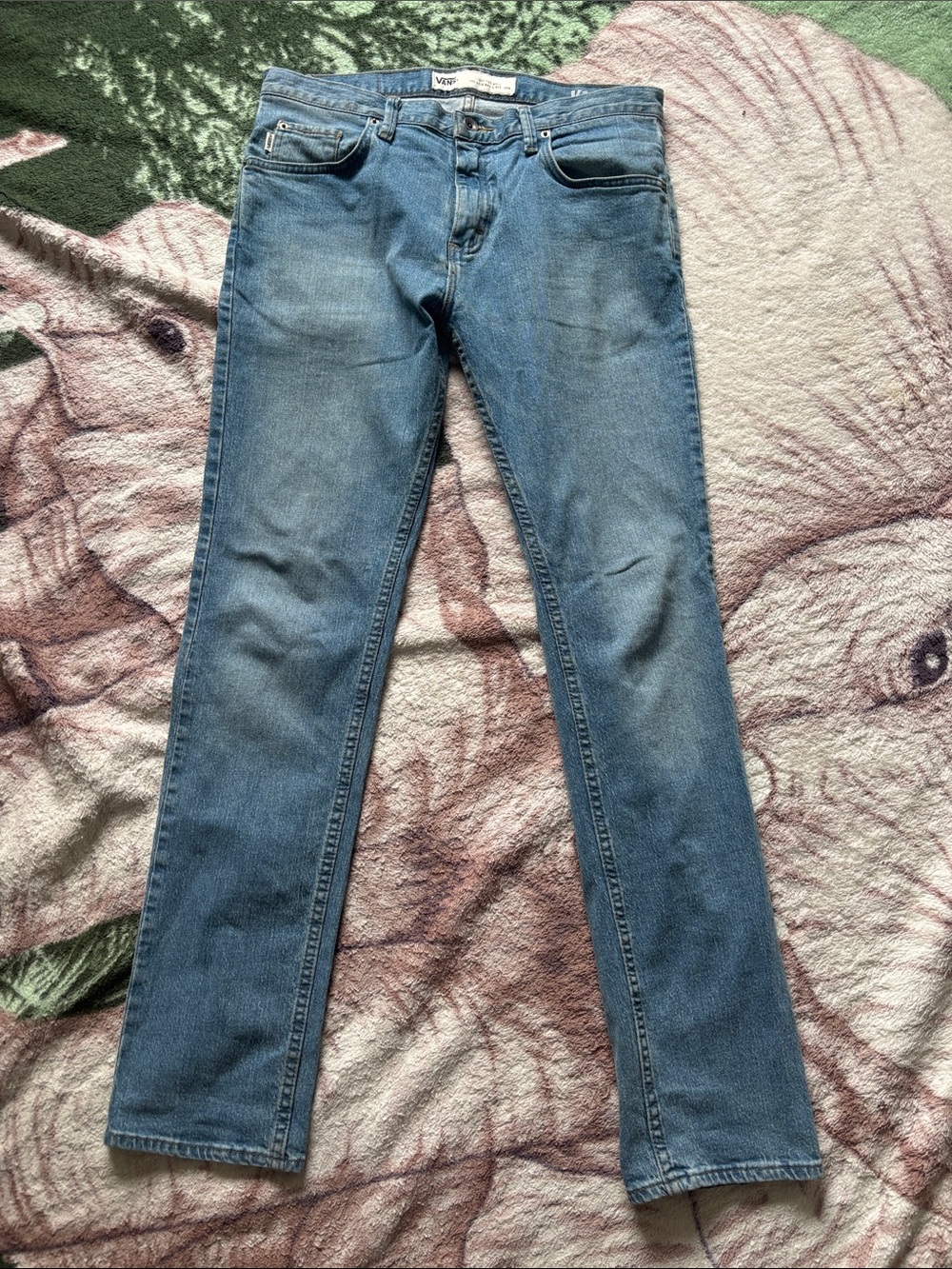 Vans Men's Medium Blue Slim Straight Jeans